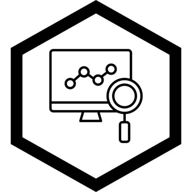 veri analiz simgesi vektör illüstrasyonu