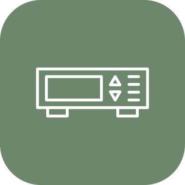 Beyaz üzerinde lcd vektör illüstrasyonu