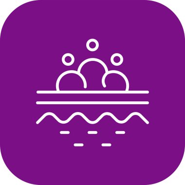 Bir yüzme simgesinin vektör illüstrasyonu