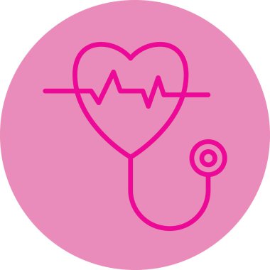 kalp vektör simgesi modern basit illüstrasyon