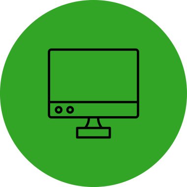 Masaüstü web simgesi, vektör illüstrasyonu