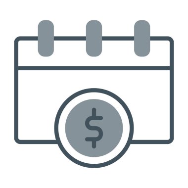 Dolar gagası ikon vektör çizimi tasarımı