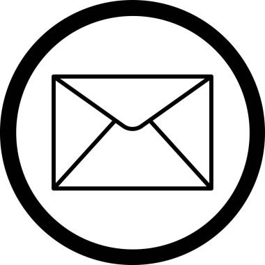 zarf simgesi vektör illüstrasyonu