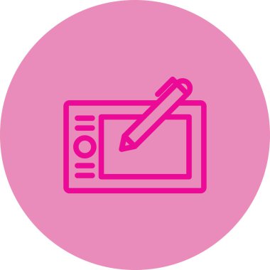 Belge modern simgesinin vektör illüstrasyonu