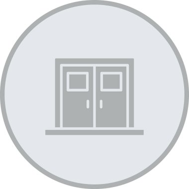 kapı simgesi vektör illüstrasyonu