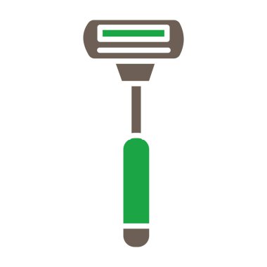 yeşil boya silindiri ikonu. Düz renk tasarımı. vektör illüstrasyonu.