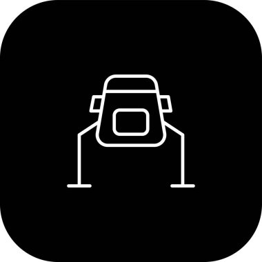 araba pil simgesi, basit vektör illüstrasyonu