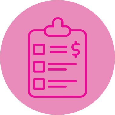 Bir belge simgesinin vektör illüstrasyonu