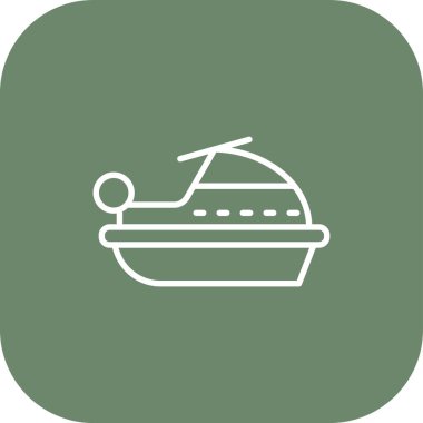 Gemi simgesi vektör illüstrasyonu