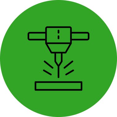 Benzersiz vektör çizgisi simgesi