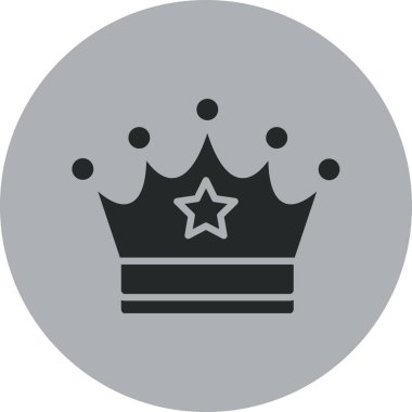 taç simgesi vektör illüstrasyonu