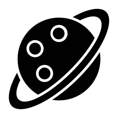 Uzaylı simgesi, basit vektör çizimi