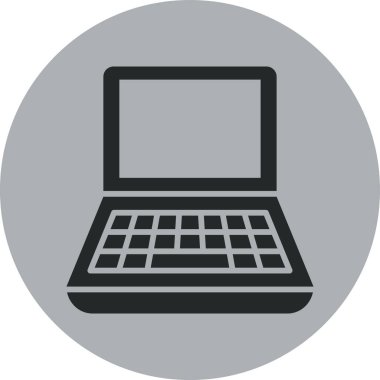 vektör dizüstü simgesi, basit illüstrasyon