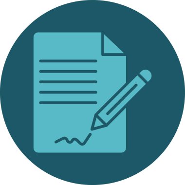 Belge simgesinin vektör illüstrasyonu