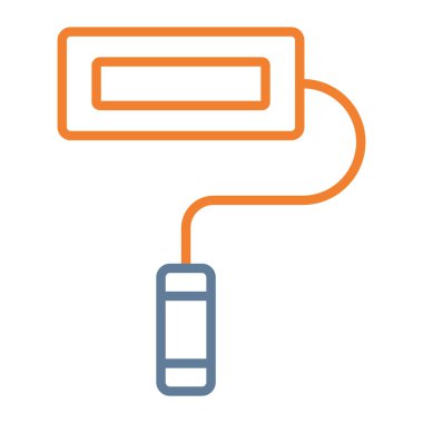 usb simge vektör illüstrasyonu