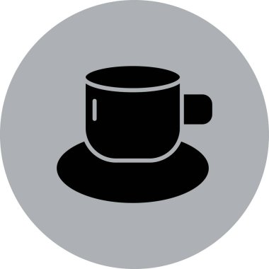 kahve fincanı ikonu vektör çizimi tasarımı