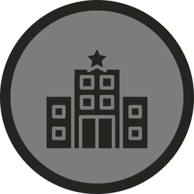 Hastane binası ikon vektör illüstrasyonu