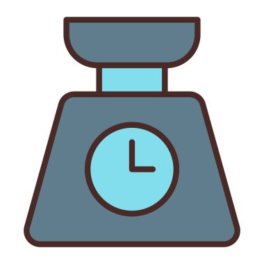 Saat simgesi vektör illüstrasyonu