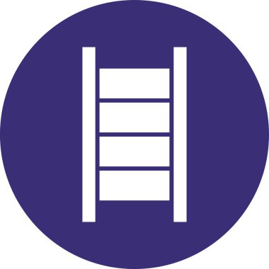 Merdiven. Web simgesi basit illüstrasyon