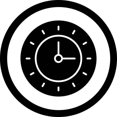 Saatin vektör illüstrasyonu modern simge