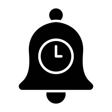 Alarm vektörü ph düz simgesi