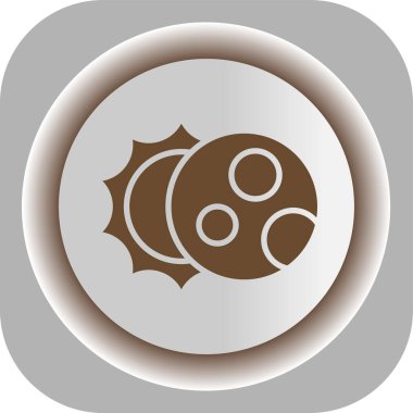 Yin yang sembolünün vektör simgesi, vektör illüstrasyonu