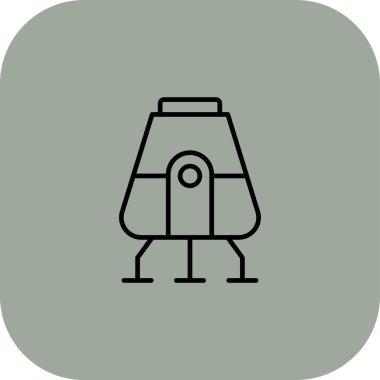 Benzersiz alarm çizgisi vektör simgesi