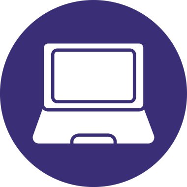 Bilgisayar. Web simgesi basit illüstrasyon