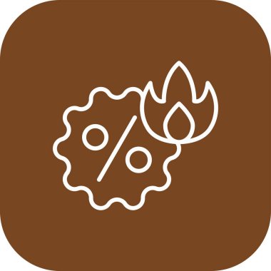 Yapraklı bir bitkinin vektör simgesi