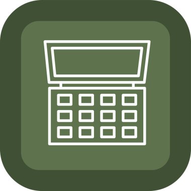 hesap makinesi düz vektör simgesi