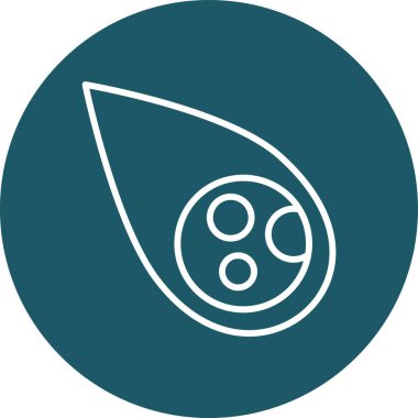 Benzersiz vektör çizgisi simgesi