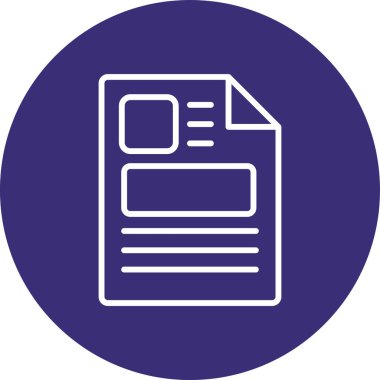 Vektör belgesi Simge illüstrasyonu