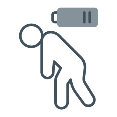 Tek bir izole simgenin vektör illüstrasyonu