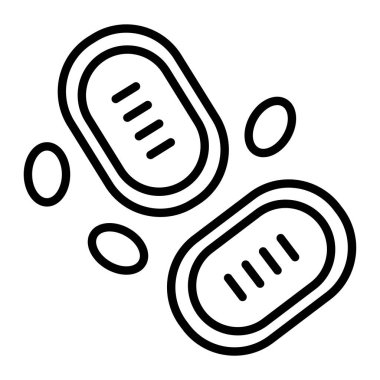 Tıbbi haplar ikon vektör çizelgesi çizimi