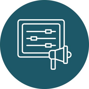 Seo simgesinin vektör illüstrasyonu