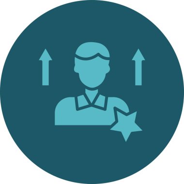 Şapkalı bir adamın vektör çizimi.