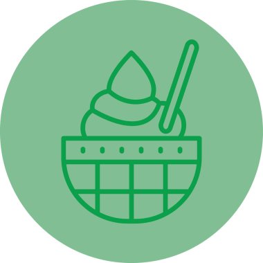 Eşsiz Gıda Vektör Hattı Simgesi