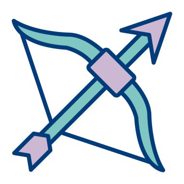 kılıç simgesi vektör illüstrasyonu