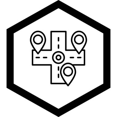 konum pin simgesi vektör illüstrasyonu