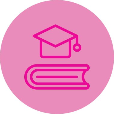 Mezuniyet başlığı simgesinin vektör çizimi