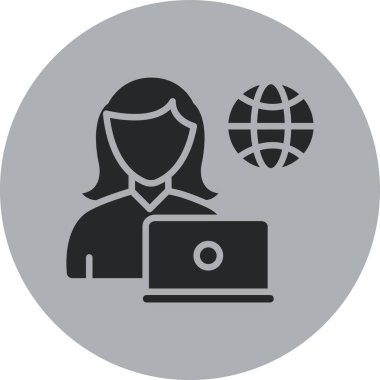 Modern dizüstü bilgisayar simgesinin vektör illüstrasyonu