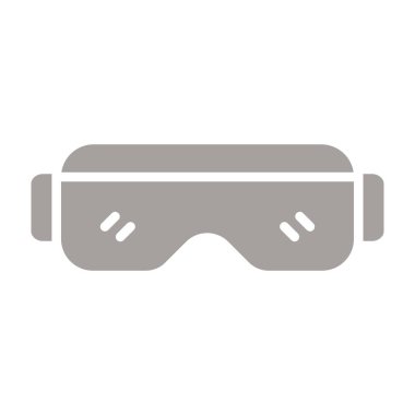 vr gözlük simgesi, vektör illüstrasyonu, gözlük, sanal gözlük simgesi