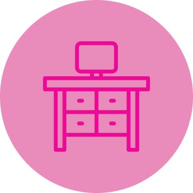 Mobilya simgesinin vektör illüstrasyonu