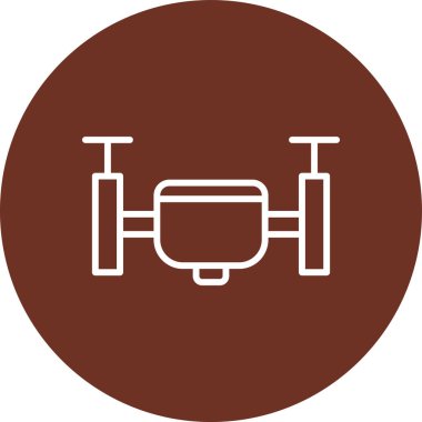 vektör drone simgesi illüstrasyonu