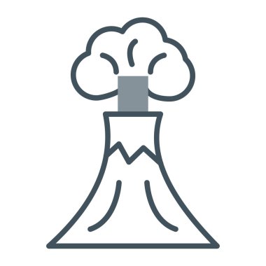 Nükleer patlama vektör simgesi