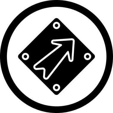 ok simgesi vektör illüstrasyonu