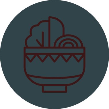 Gıda simgesinin vektör illüstrasyonu