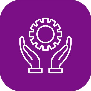 dişli simgesinin vektör illüstrasyonu