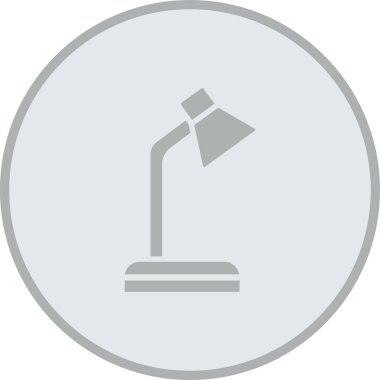 Masa Lambası Web simgesi, vektör illüstrasyonu
