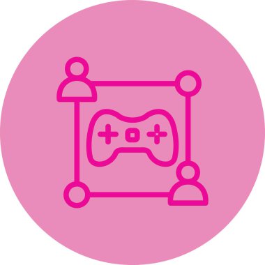 Oyun simgesinin vektör illüstrasyonu